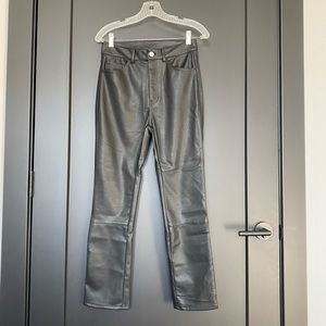 H&M Faux Leather Pants - US 4